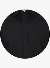 Black Solid Slim Fit Formal Shirt