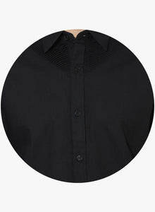 Black Solid Slim Fit Formal Shirt