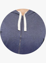 Blue Solid Hoodie