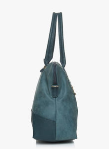 Lisa Blue Medium Satchel Bag