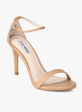 Stecy Beige Ankle Strap Stilettos