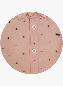 Peach Regular Fit Casual Shirt