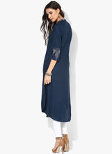 Navy Blue Printed Kurtas